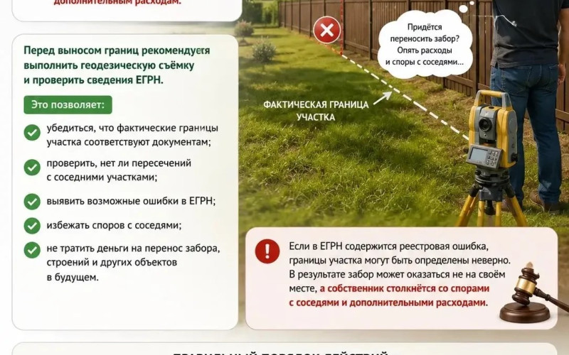 Почему не стоит сразу выносить границы участка на местность?